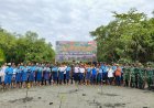 Sambut HUT TNI ke-81, Kodim Sarmi Tanam Mangrove di Pesisir Pantai Mararena